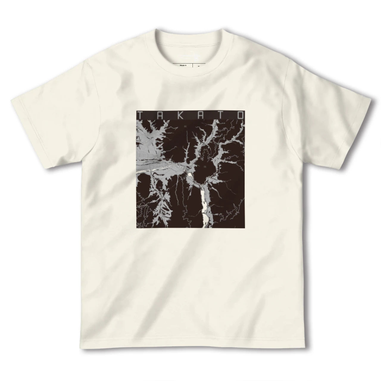 【高遠(長野県)】地図柄ヘビーウェイトTシャツ