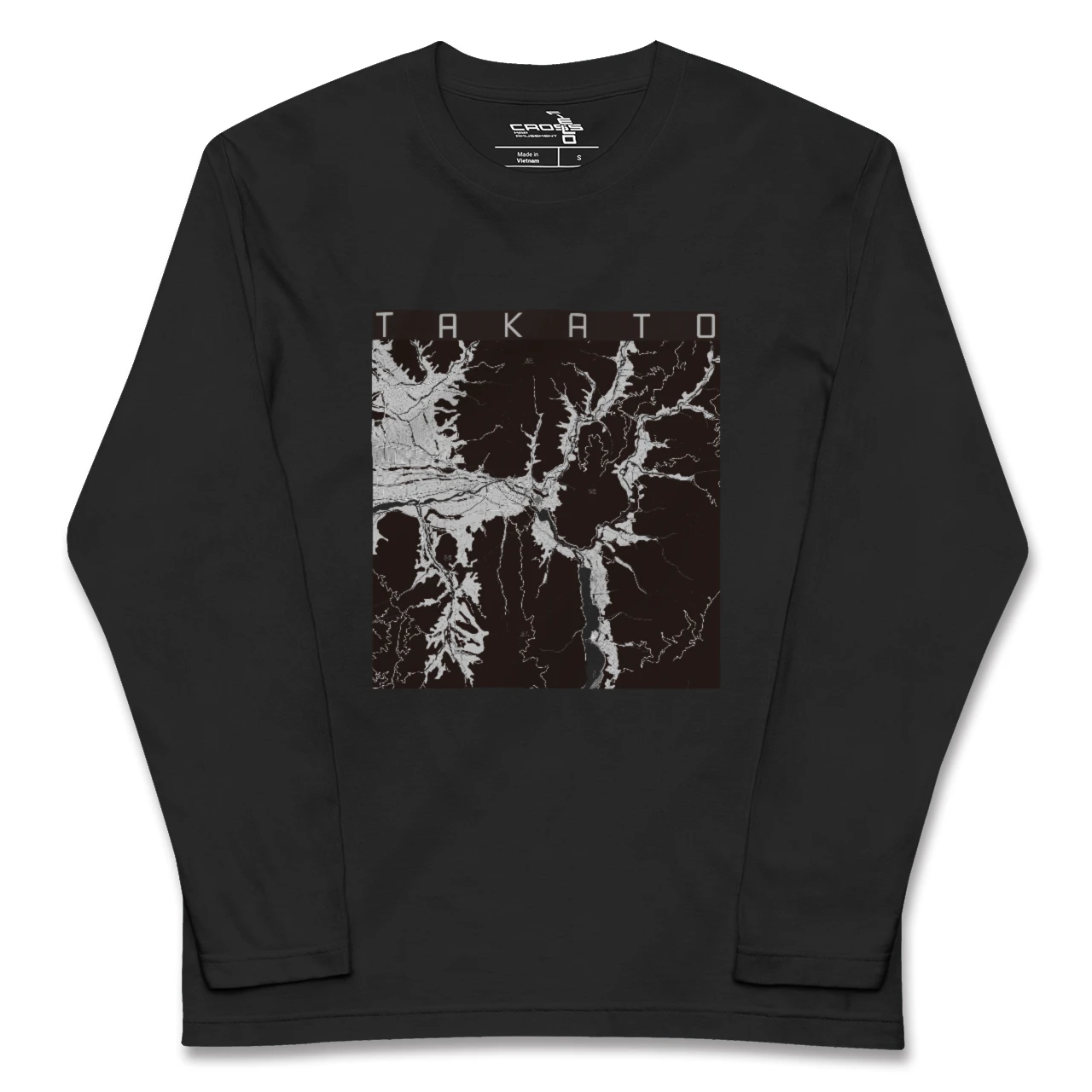 【高遠(長野県)】地図柄ロングスリーブTシャツ