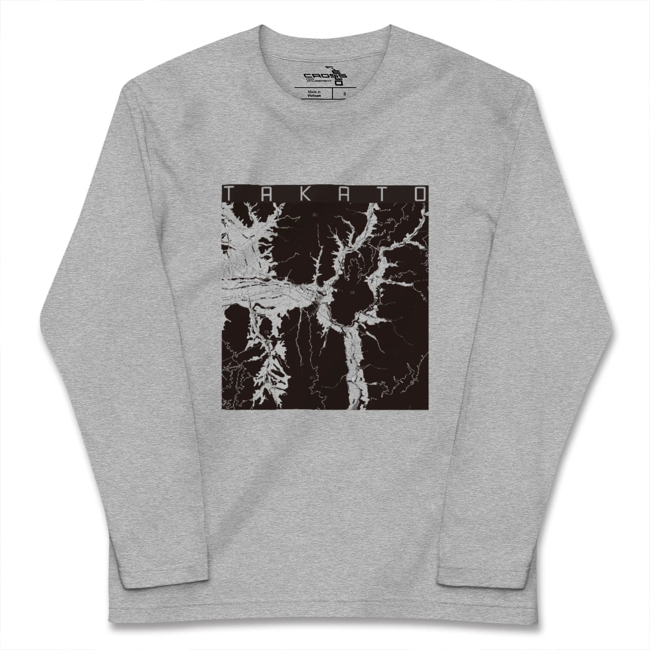 【高遠(長野県)】地図柄ロングスリーブTシャツ