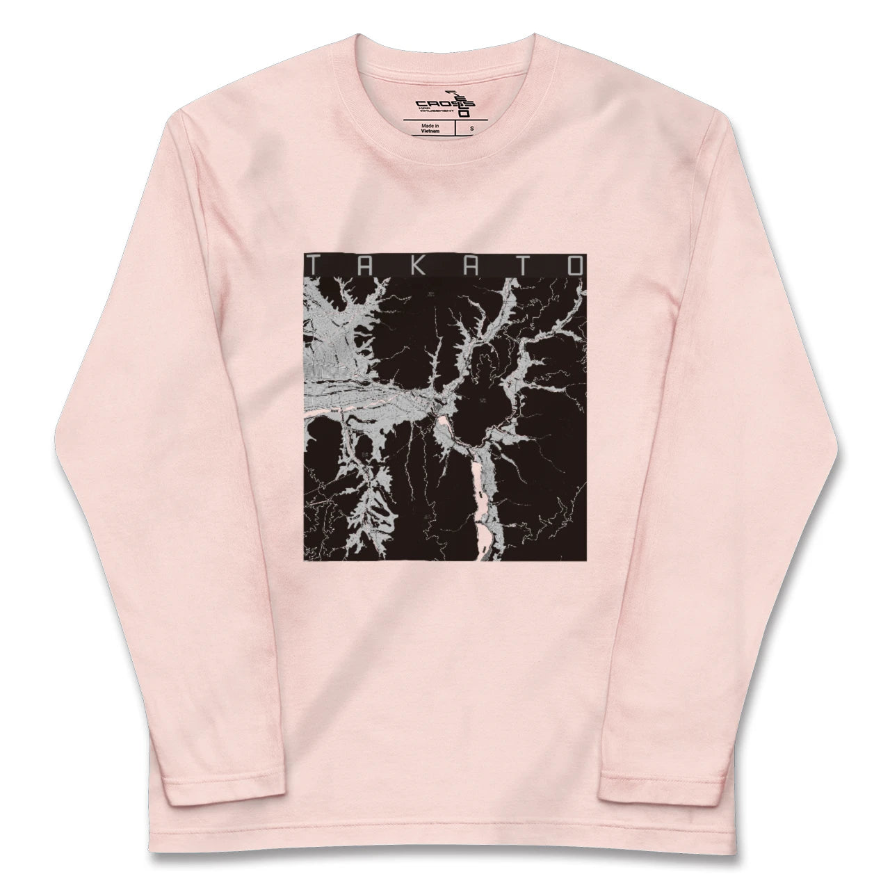 【高遠(長野県)】地図柄ロングスリーブTシャツ