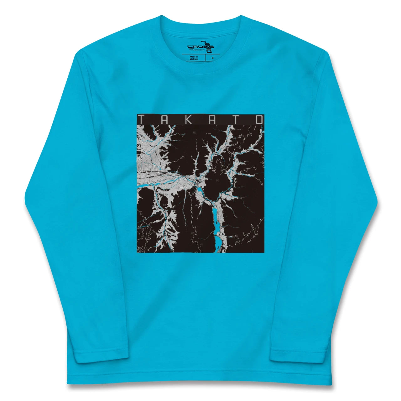 【高遠(長野県)】地図柄ロングスリーブTシャツ