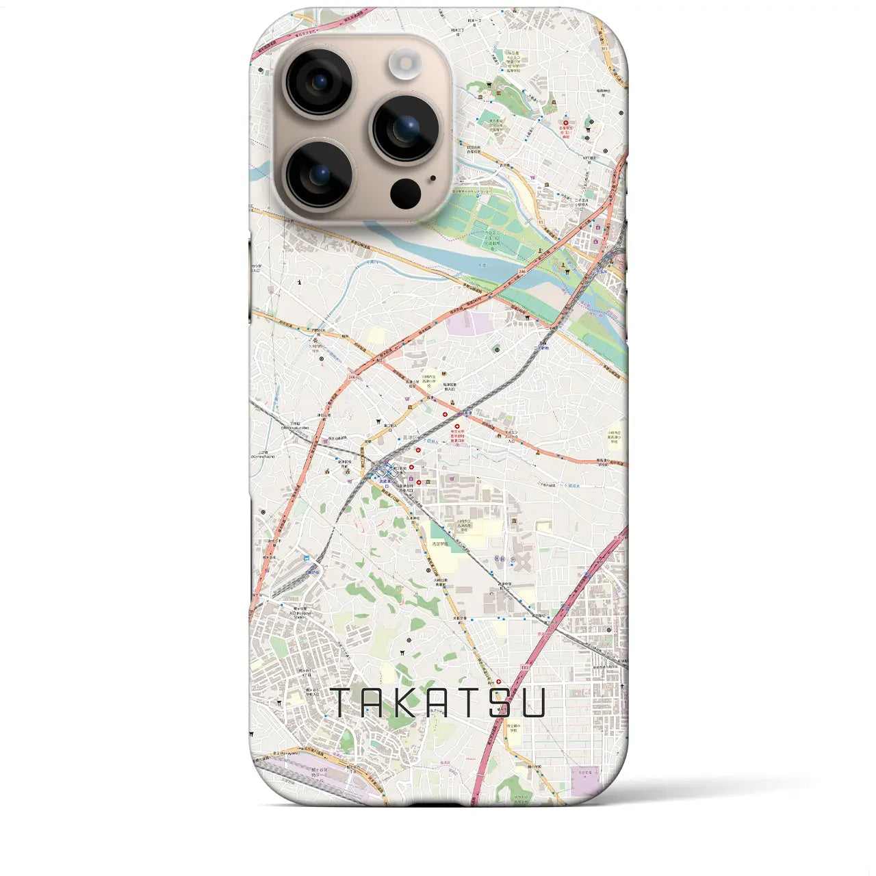 【高津(神奈川県)】地図柄iPhoneケース(バックカバータイプ)