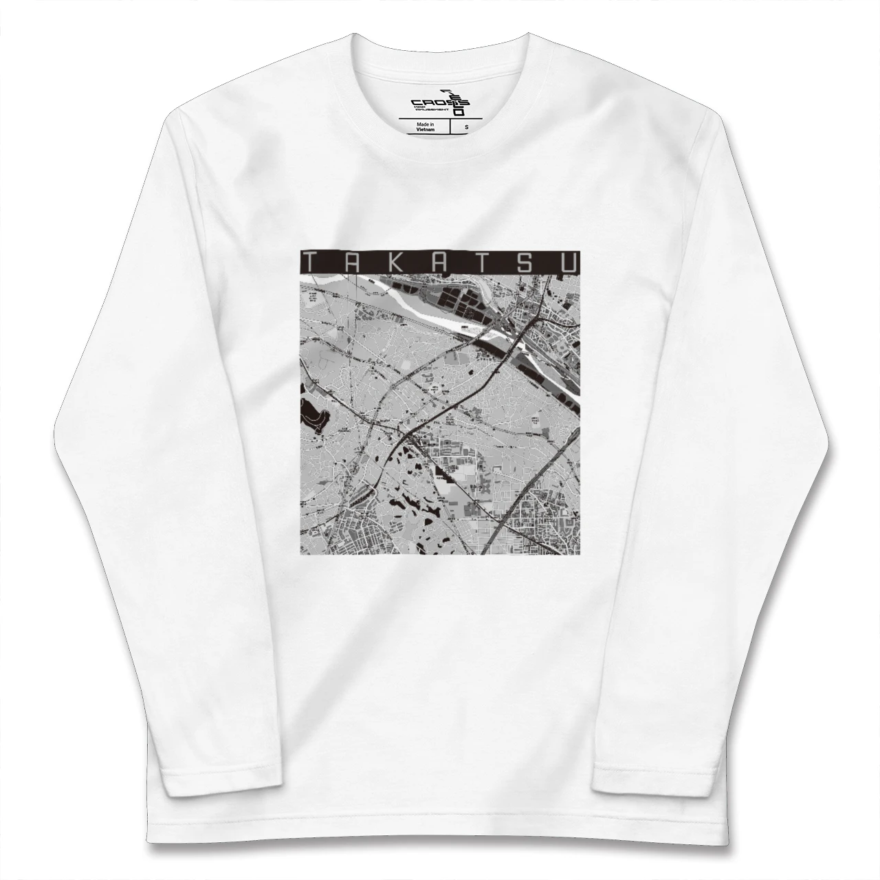 【高津(神奈川県)】地図柄ロングスリーブTシャツ