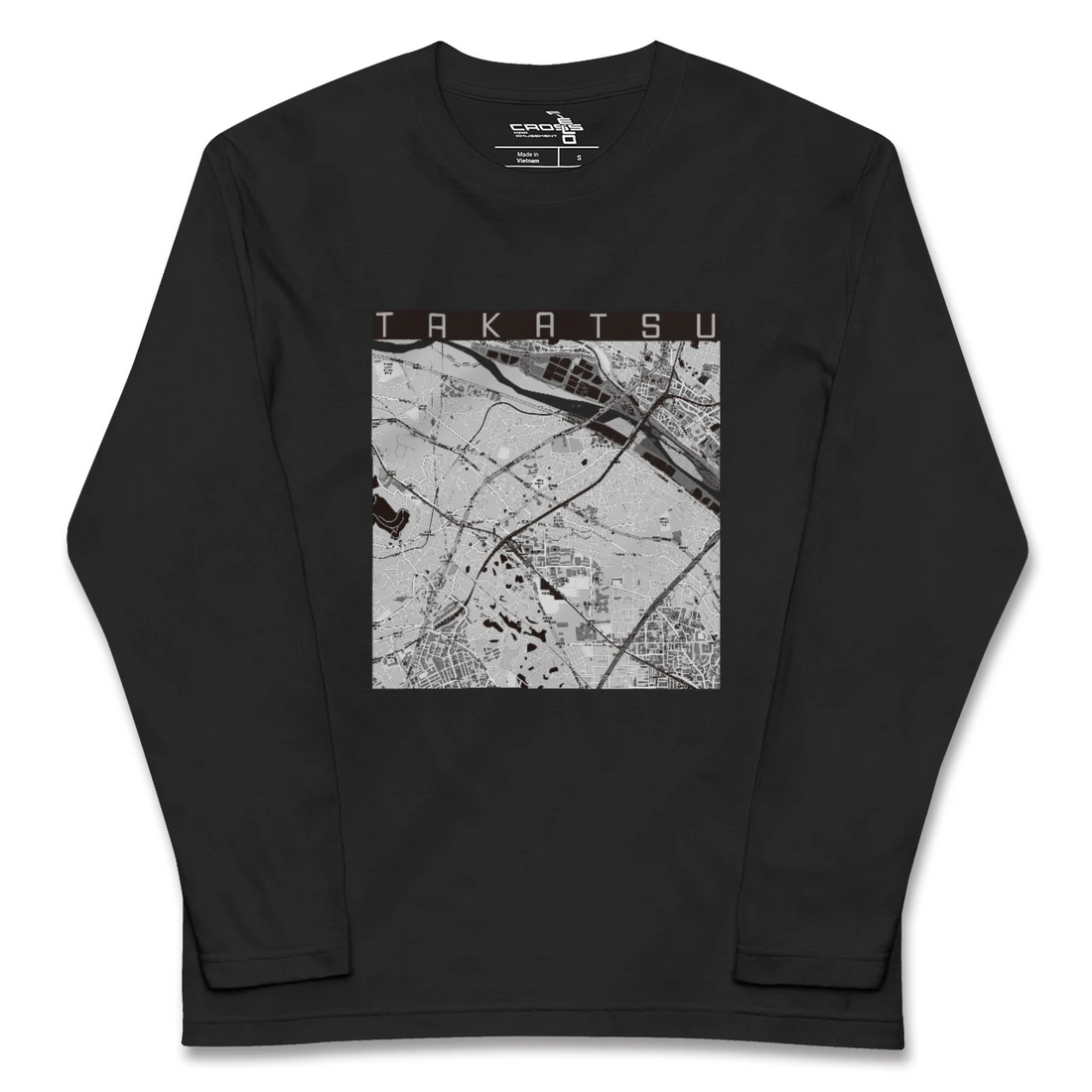 【高津(神奈川県)】地図柄ロングスリーブTシャツ