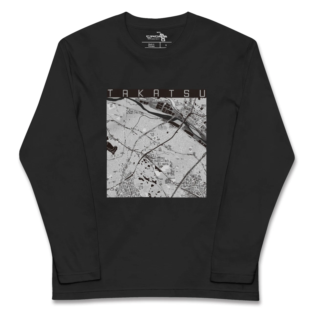 【高津(神奈川県)】地図柄ロングスリーブTシャツ