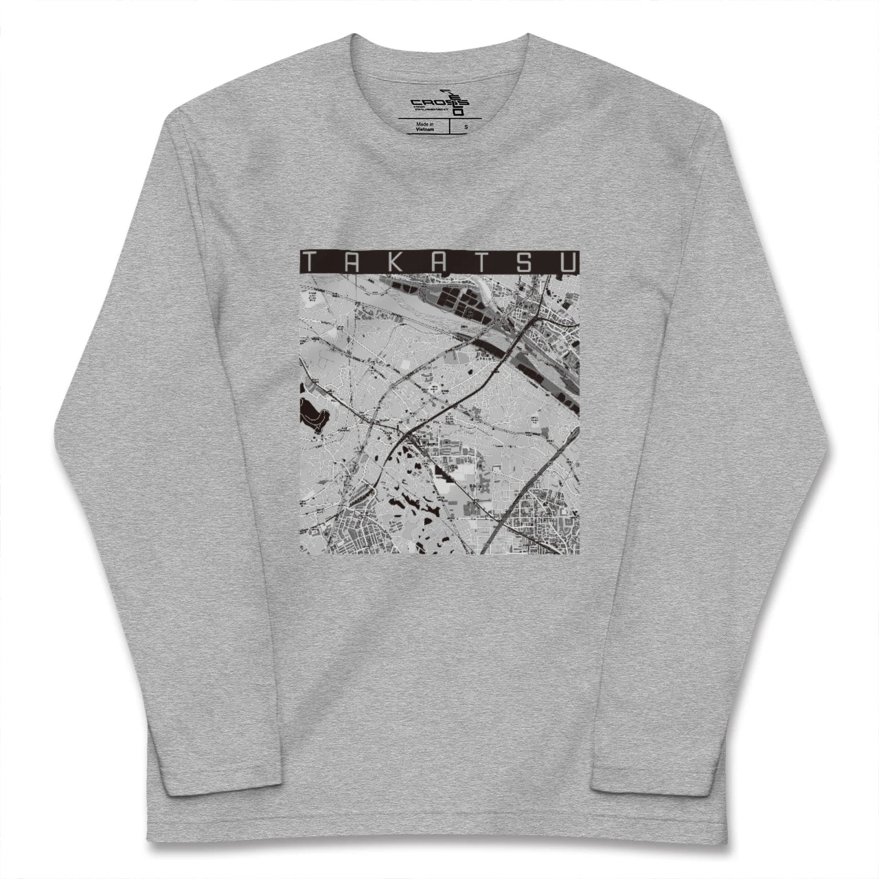 【高津(神奈川県)】地図柄ロングスリーブTシャツ