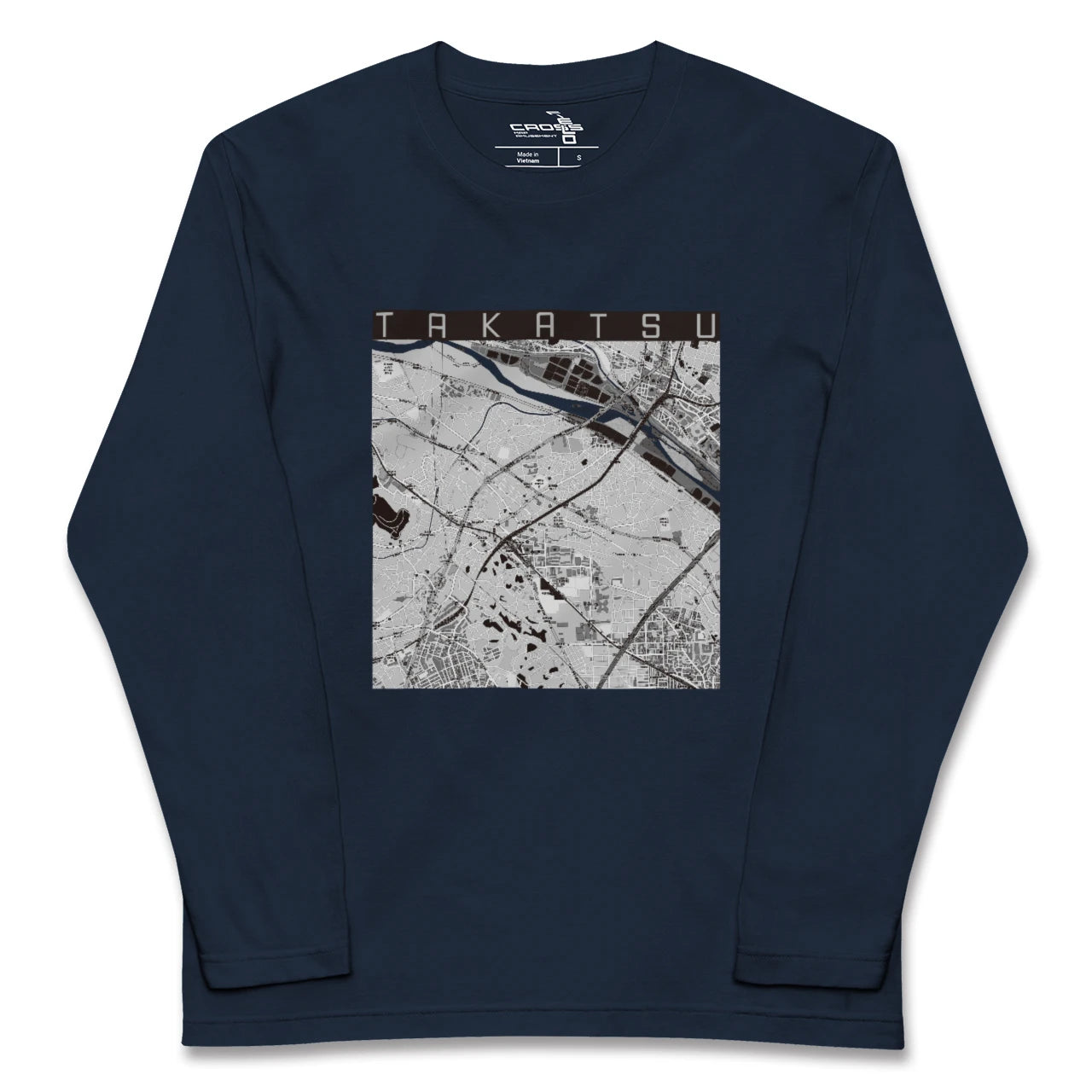 【高津(神奈川県)】地図柄ロングスリーブTシャツ