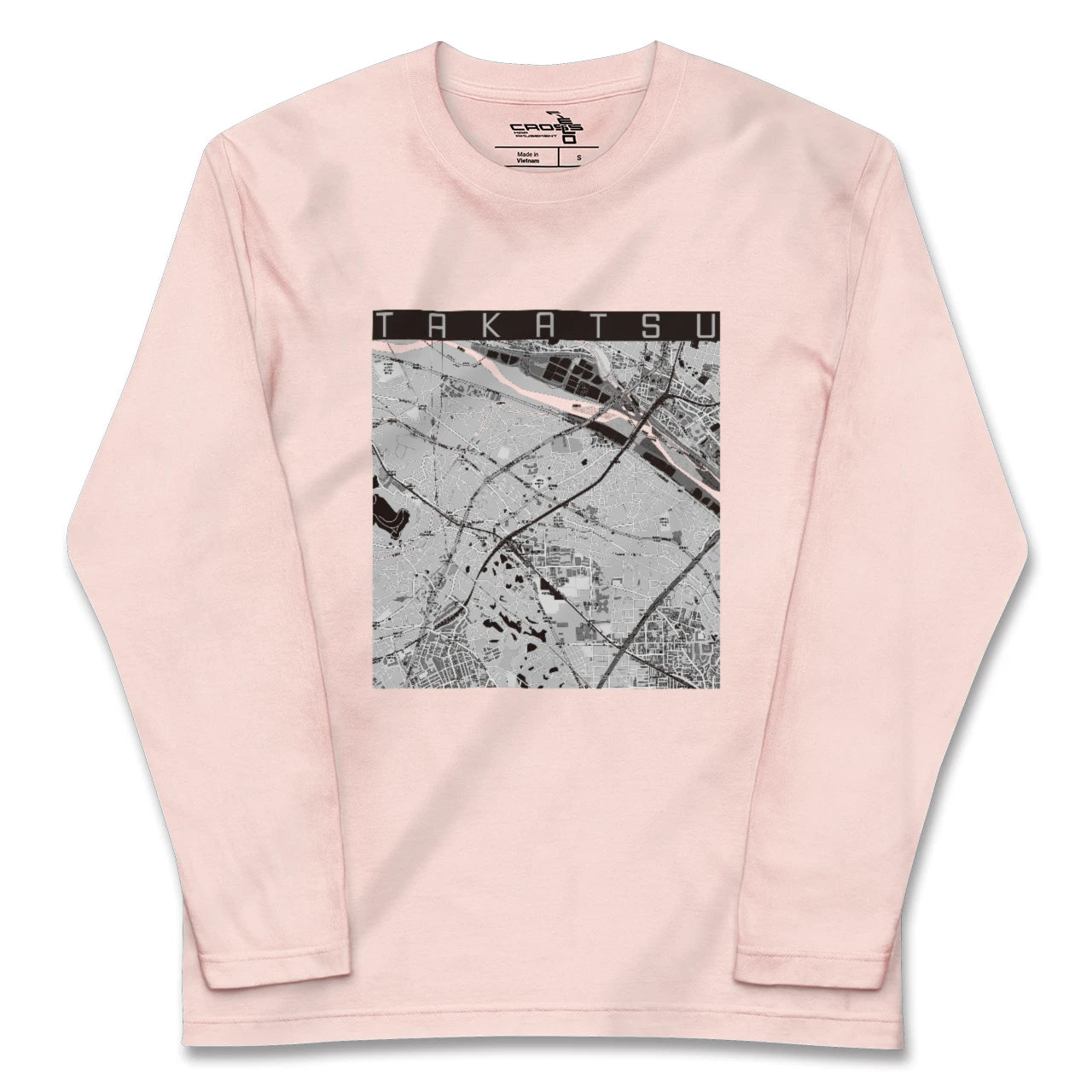 【高津(神奈川県)】地図柄ロングスリーブTシャツ