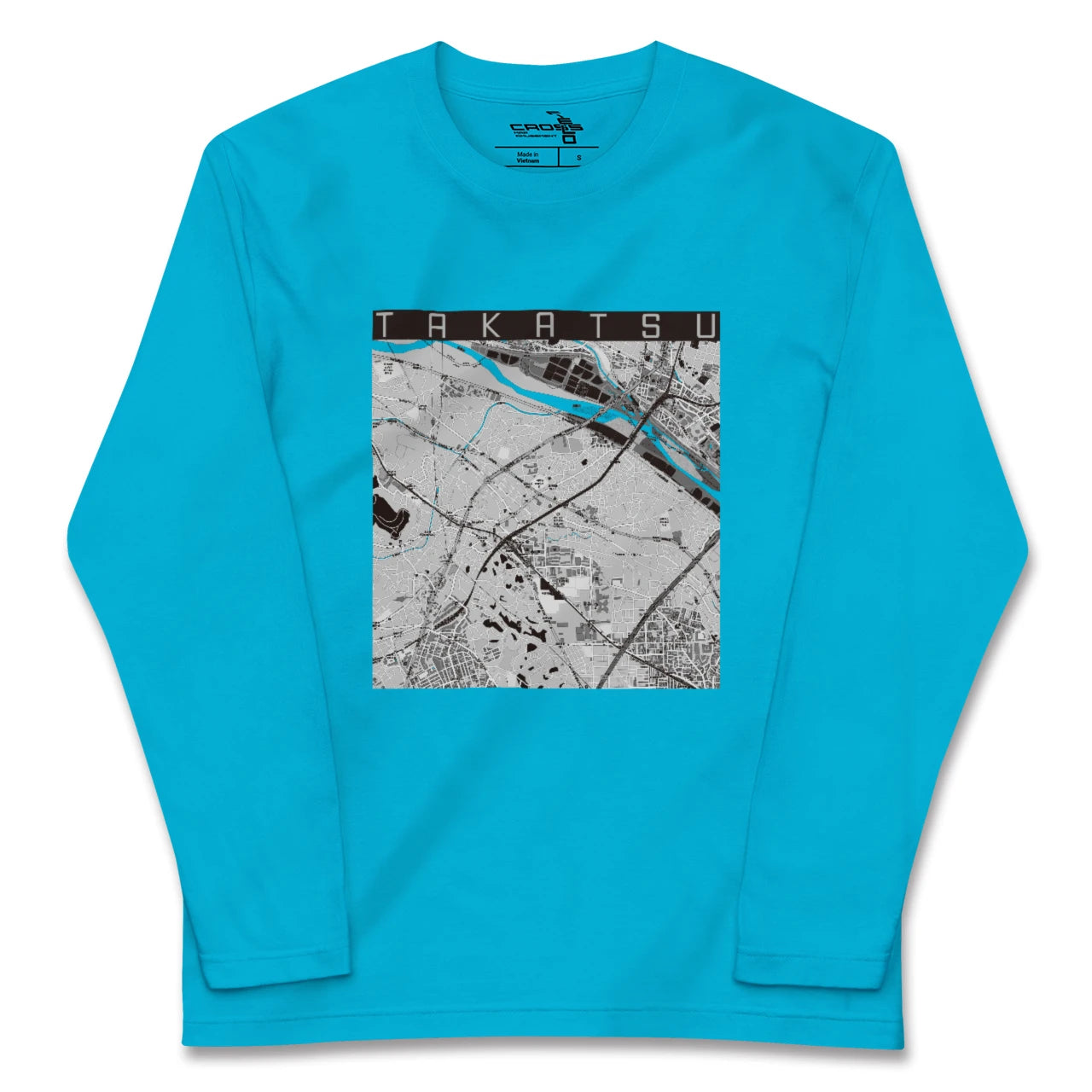 【高津(神奈川県)】地図柄ロングスリーブTシャツ