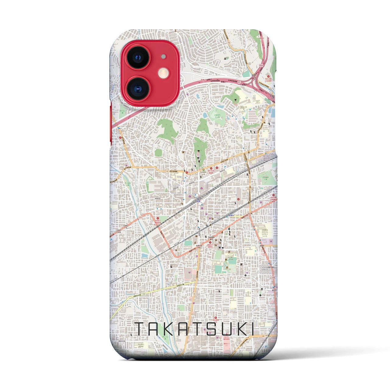 【高槻(大阪府)】地図柄iPhoneケース(バックカバータイプ)
