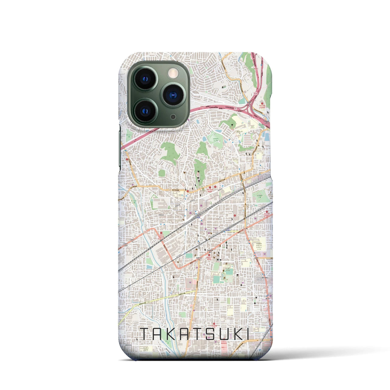 【高槻(大阪府)】地図柄iPhoneケース(バックカバータイプ)