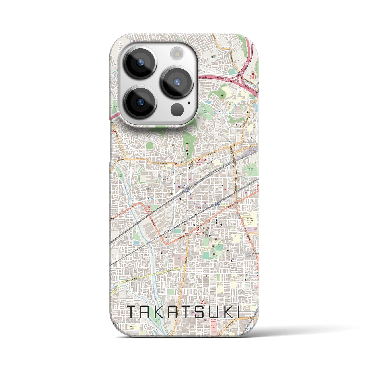 【高槻(大阪府)】地図柄iPhoneケース(バックカバータイプ)