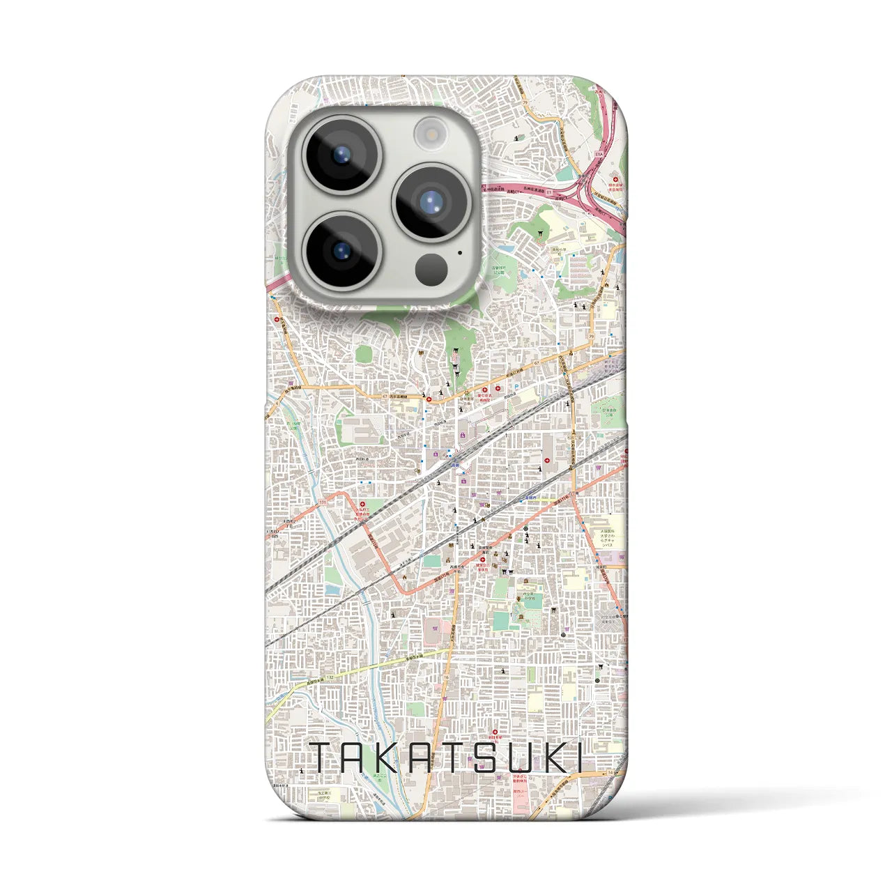 【高槻(大阪府)】地図柄iPhoneケース(バックカバータイプ)