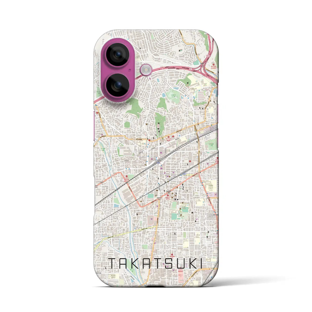 【高槻(大阪府)】地図柄iPhoneケース(バックカバータイプ)