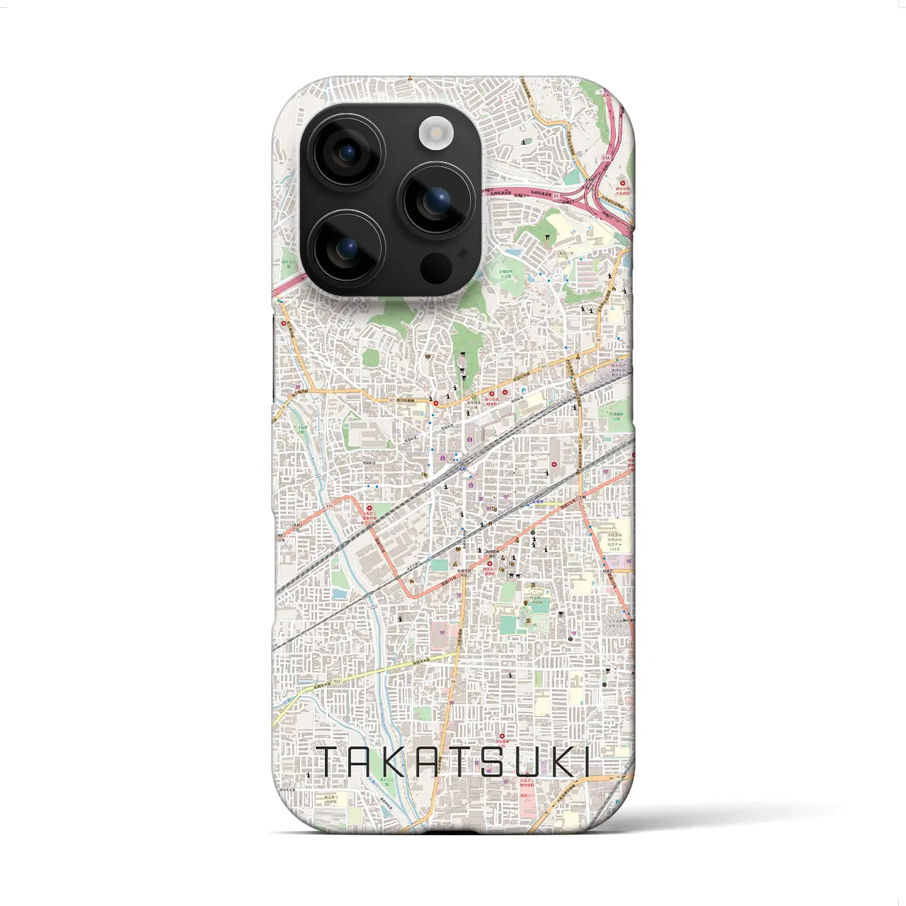 【高槻(大阪府)】地図柄iPhoneケース(バックカバータイプ)