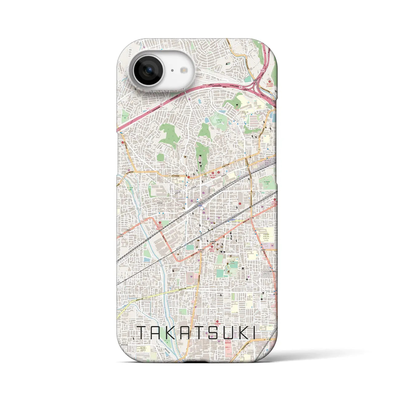 【高槻(大阪府)】地図柄iPhoneケース(バックカバータイプ)