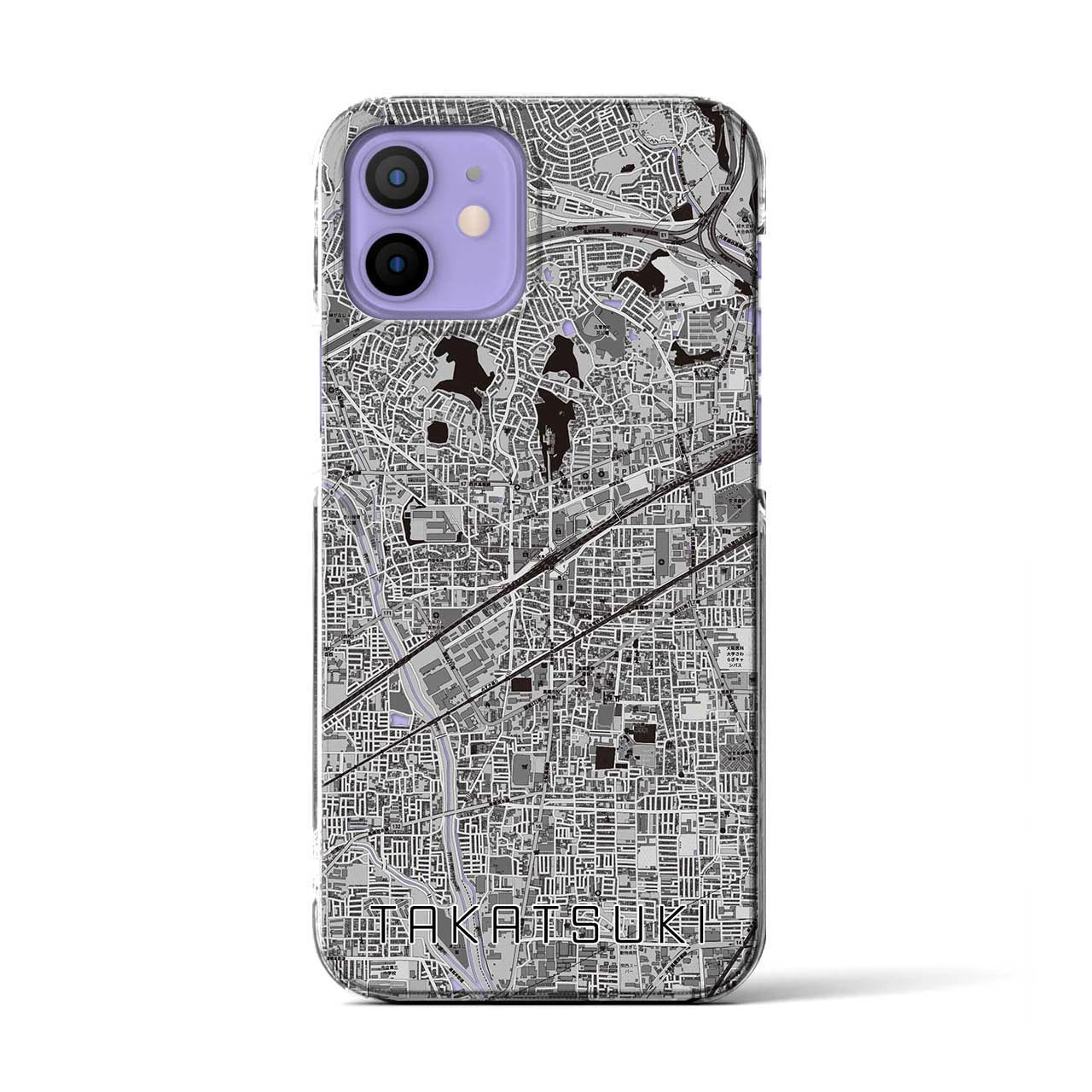 【高槻(大阪府)】地図柄iPhoneケース(クリアタイプ)