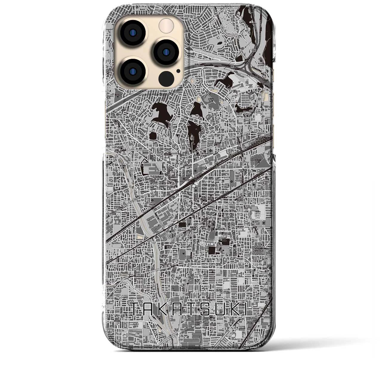 【高槻(大阪府)】地図柄iPhoneケース(クリアタイプ)