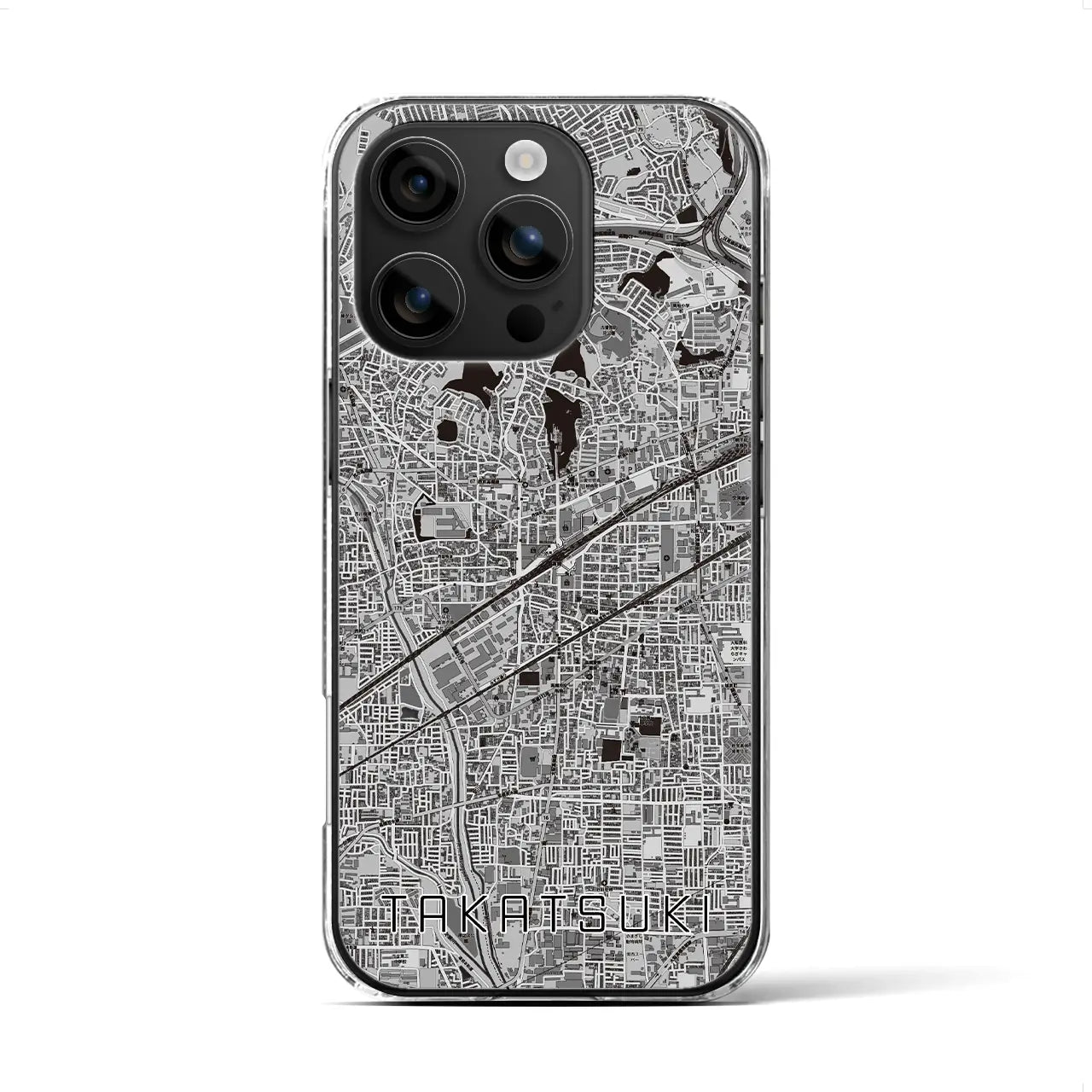 【高槻(大阪府)】地図柄iPhoneケース(クリアタイプ)