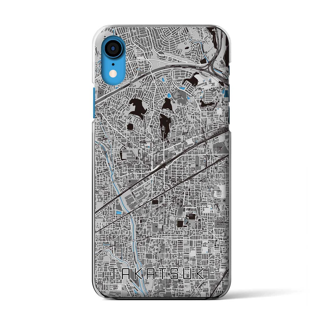【高槻(大阪府)】地図柄iPhoneケース(クリアタイプ)