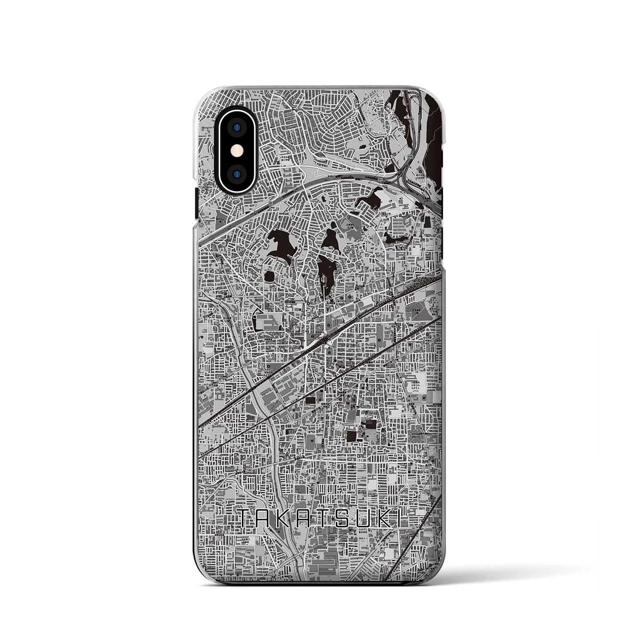 【高槻(大阪府)】地図柄iPhoneケース(クリアタイプ)
