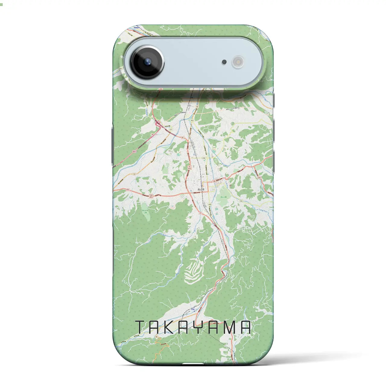 【高山(岐阜県)】地図柄iPhoneケース(バックカバータイプ)