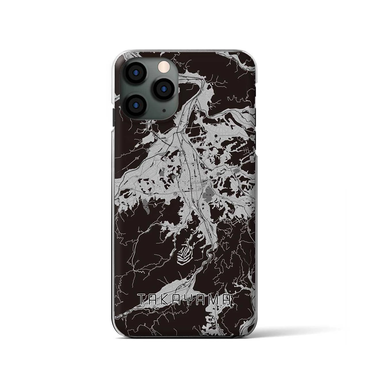 【高山(岐阜県)】地図柄iPhoneケース(クリアタイプ)