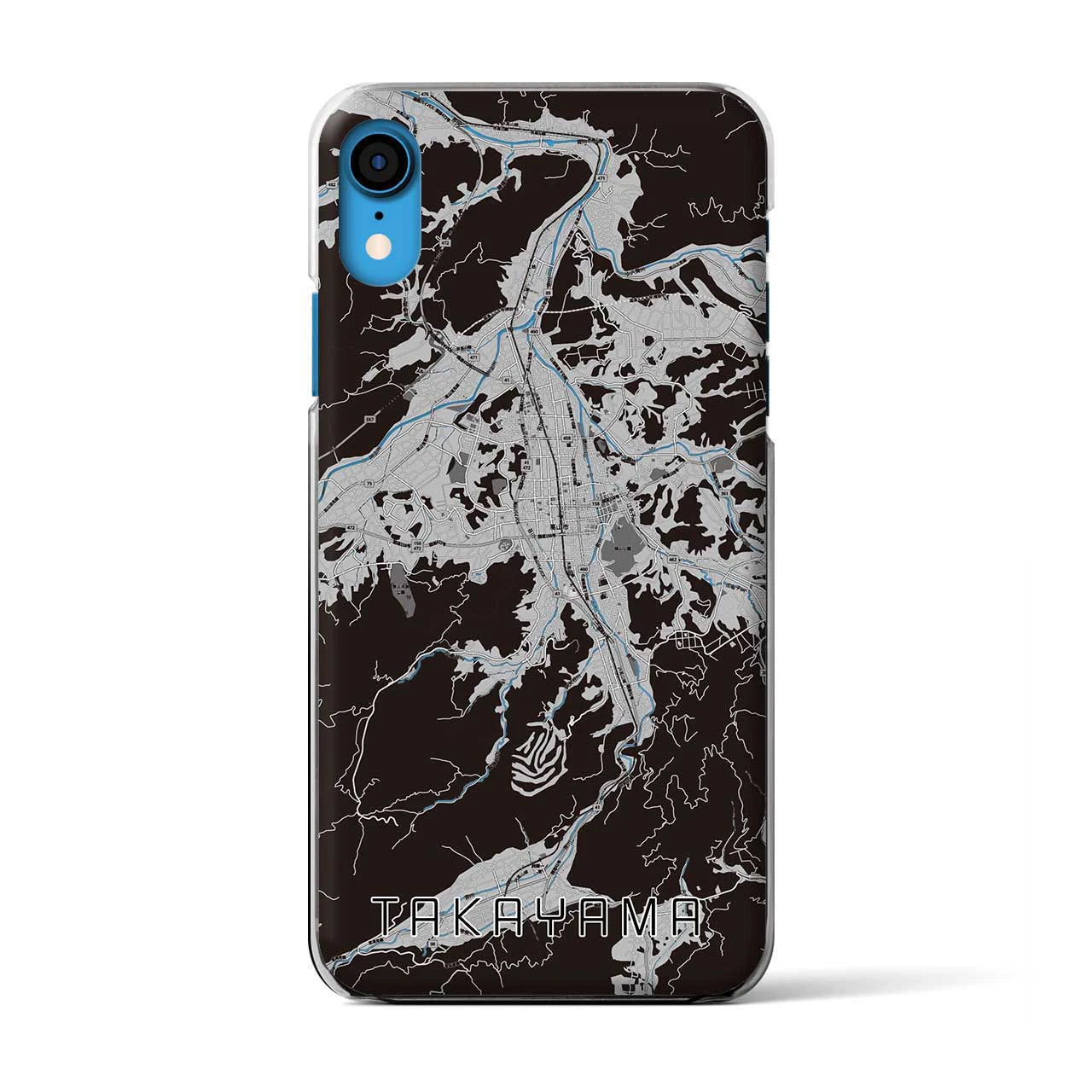 【高山(岐阜県)】地図柄iPhoneケース(クリアタイプ)