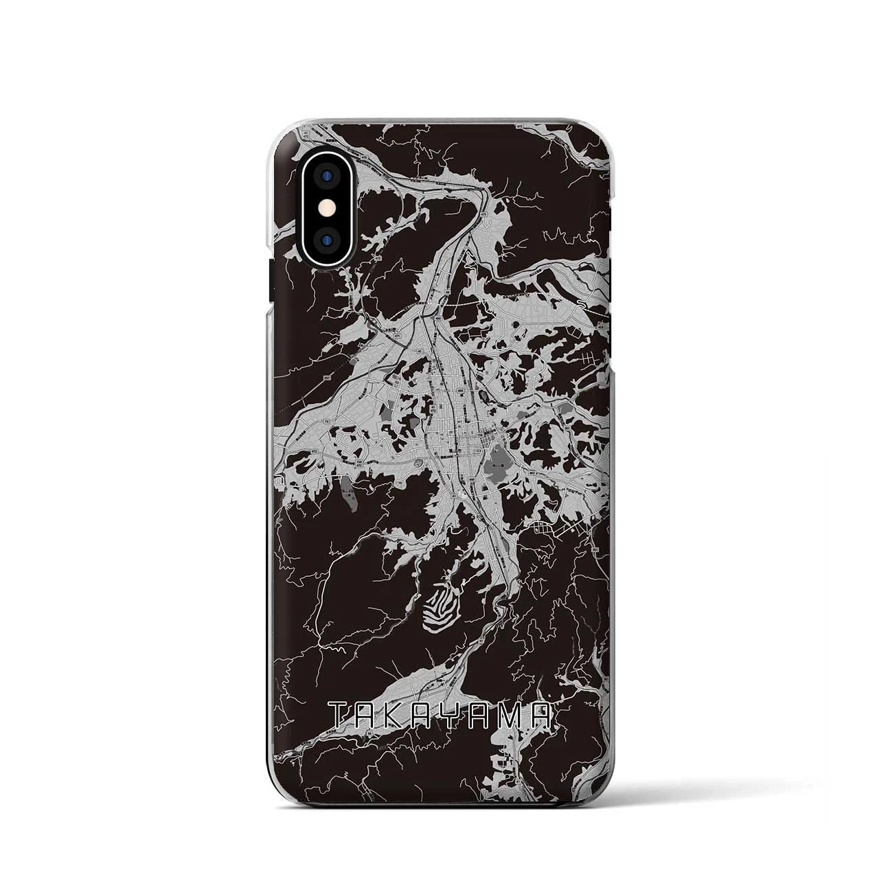 【高山(岐阜県)】地図柄iPhoneケース(クリアタイプ)