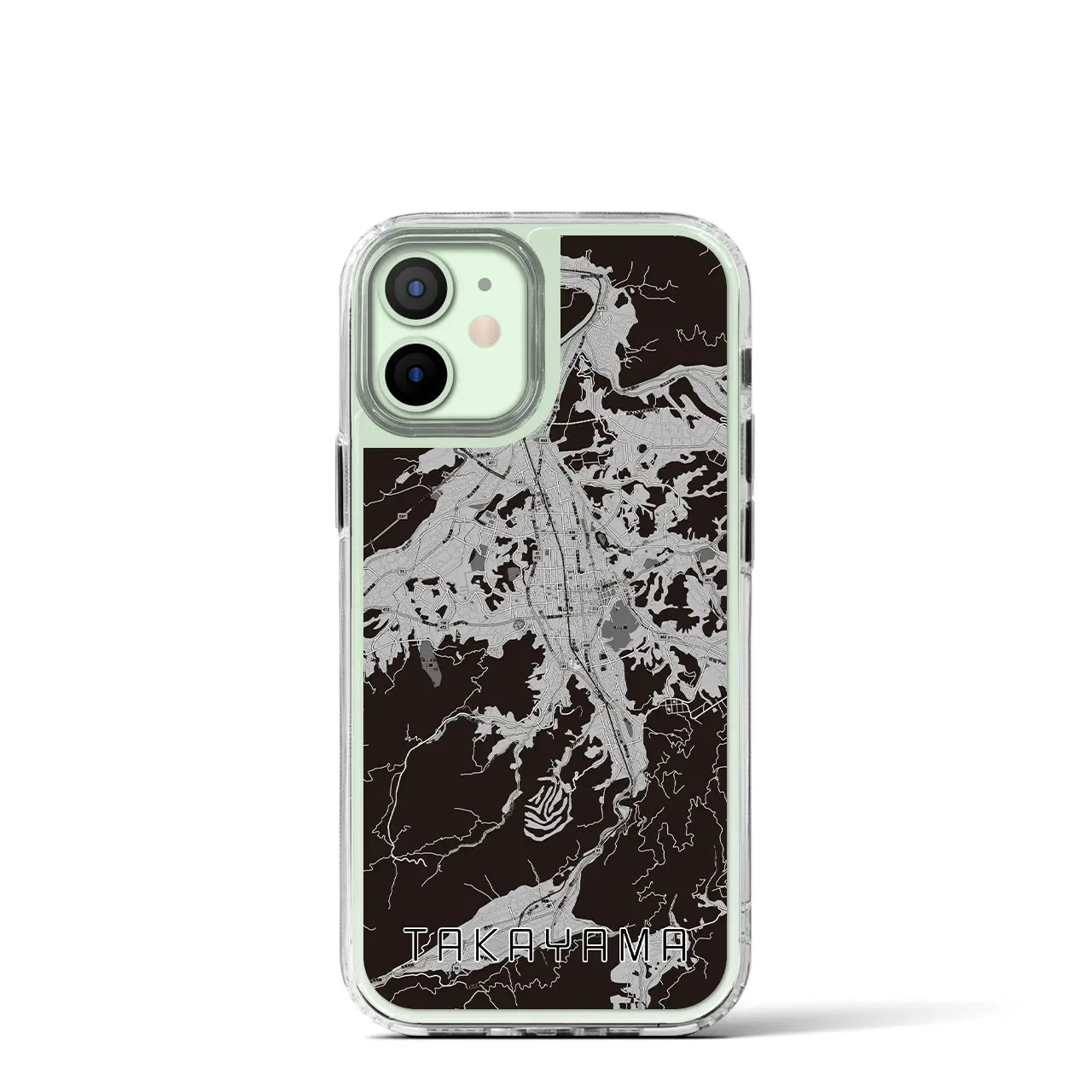 【高山(岐阜県)】地図柄iPhoneケース(MagSafeタイプ)