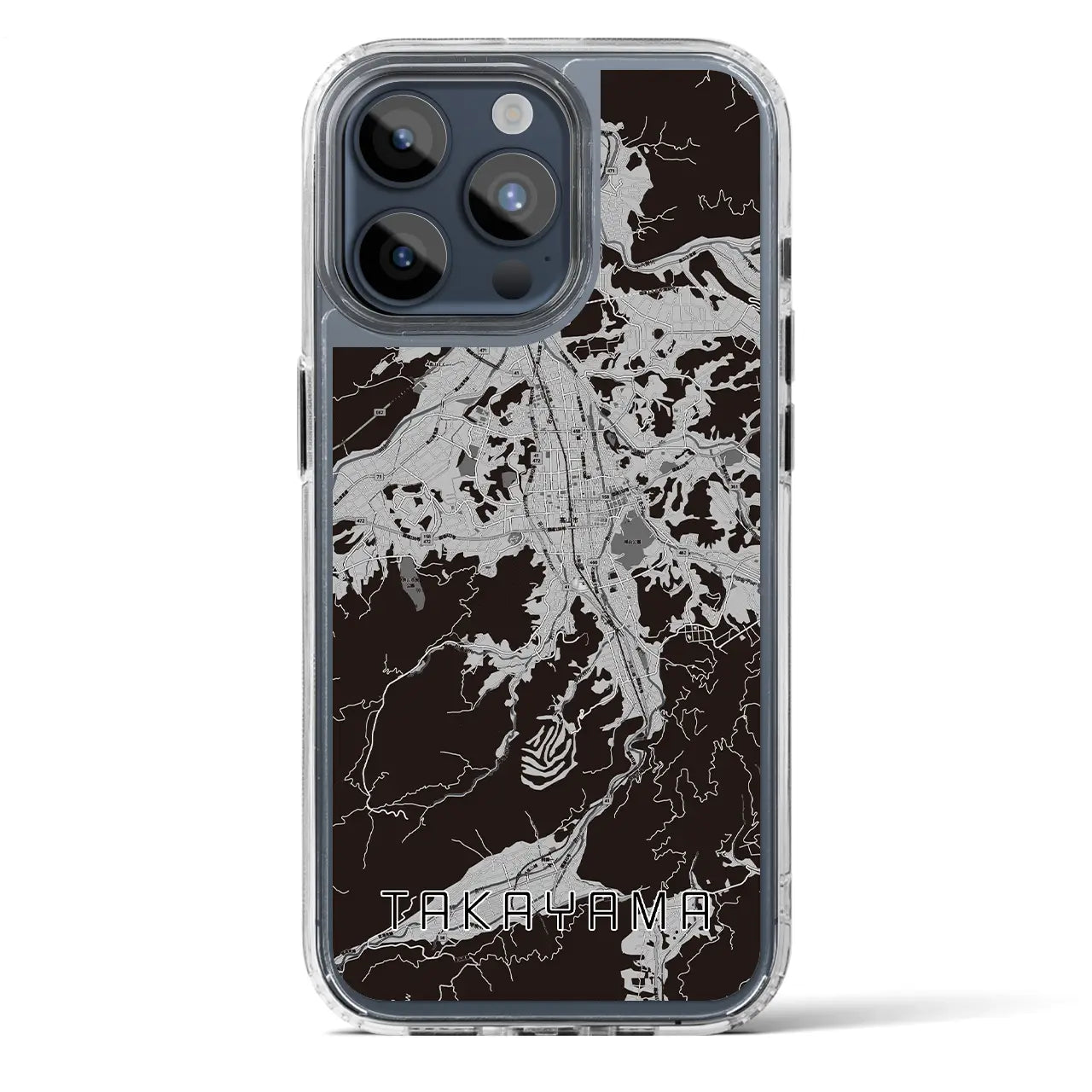 【高山(岐阜県)】地図柄iPhoneケース(MagSafeタイプ)