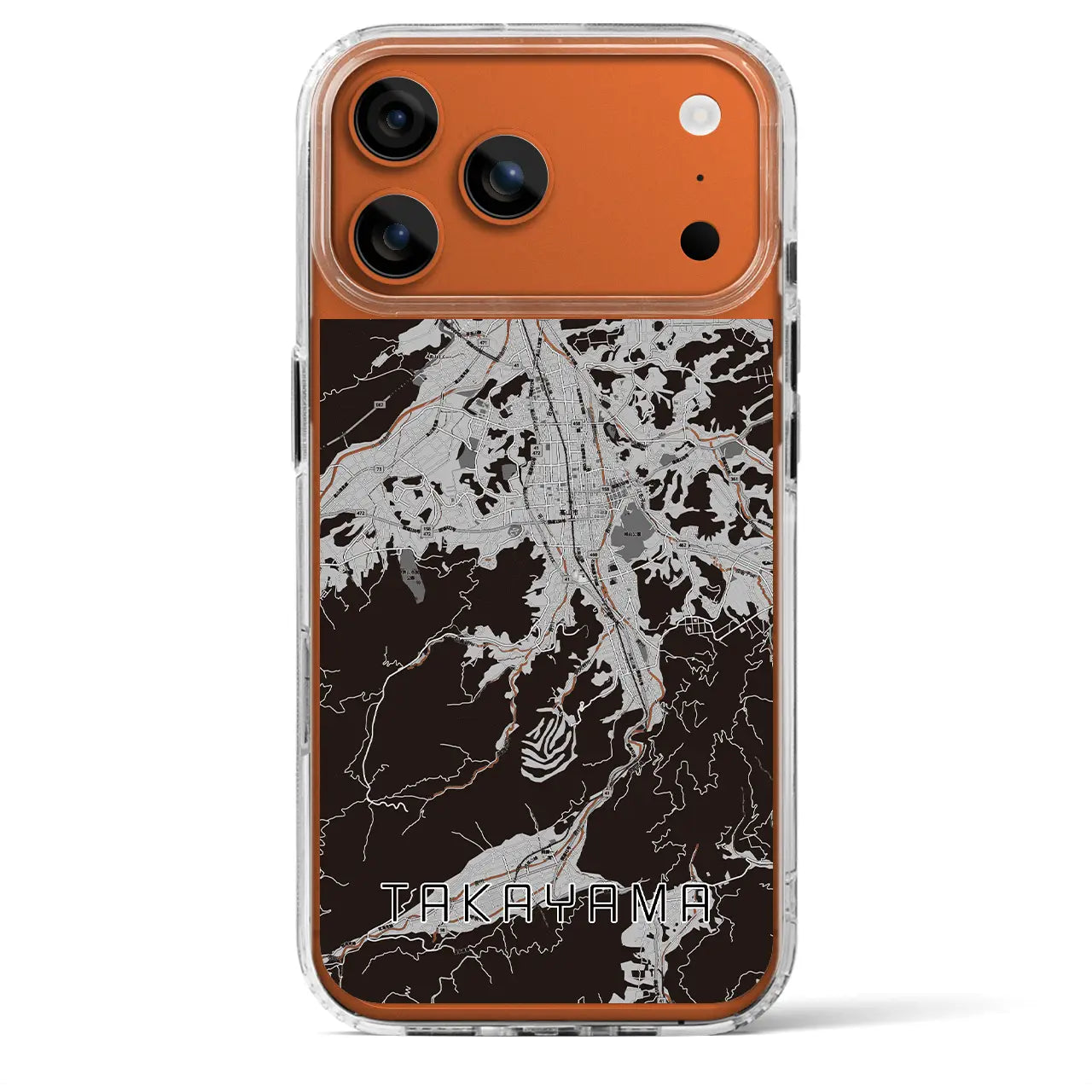 【高山(岐阜県)】地図柄iPhoneケース(MagSafeタイプ)