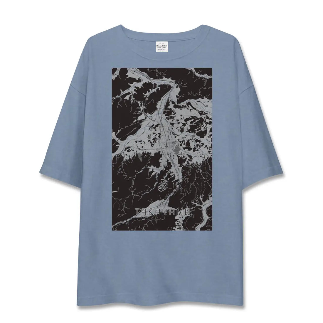 【高山(岐阜県)】地図柄ビッグシルエットTシャツ