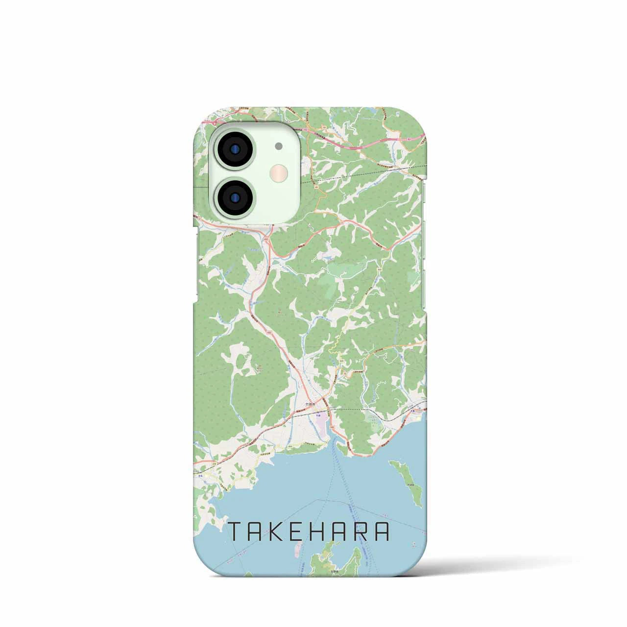 【竹原(広島県)】地図柄iPhoneケース(バックカバータイプ)