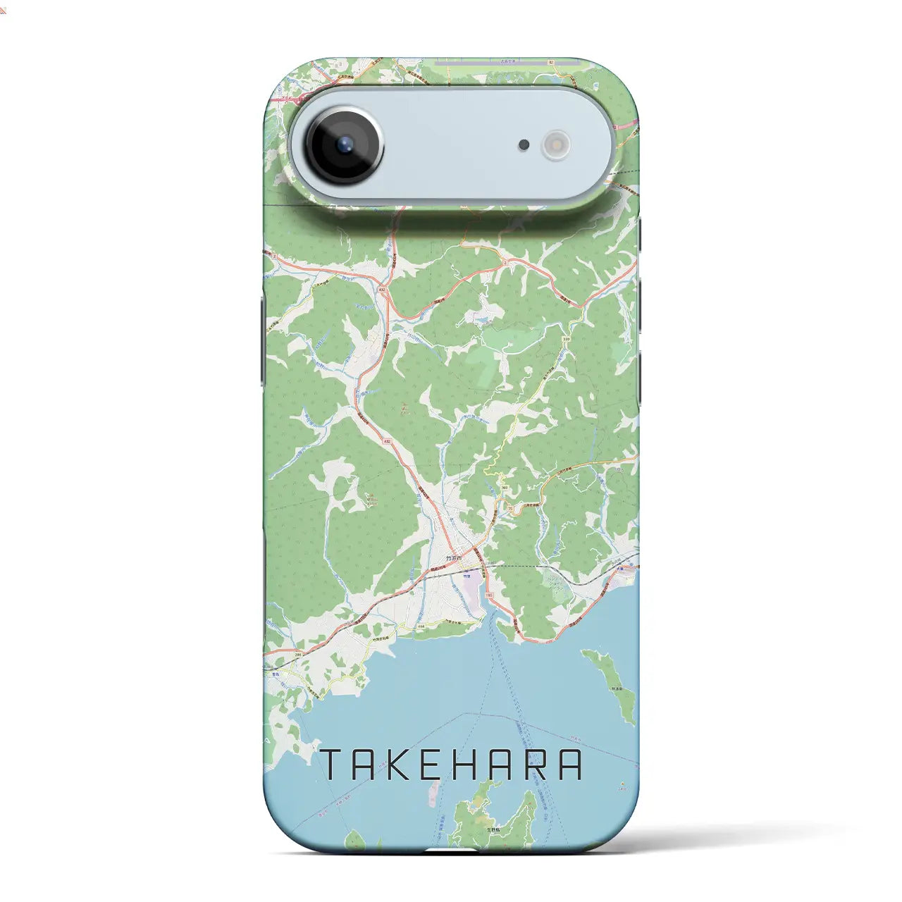 【竹原(広島県)】地図柄iPhoneケース(バックカバータイプ)