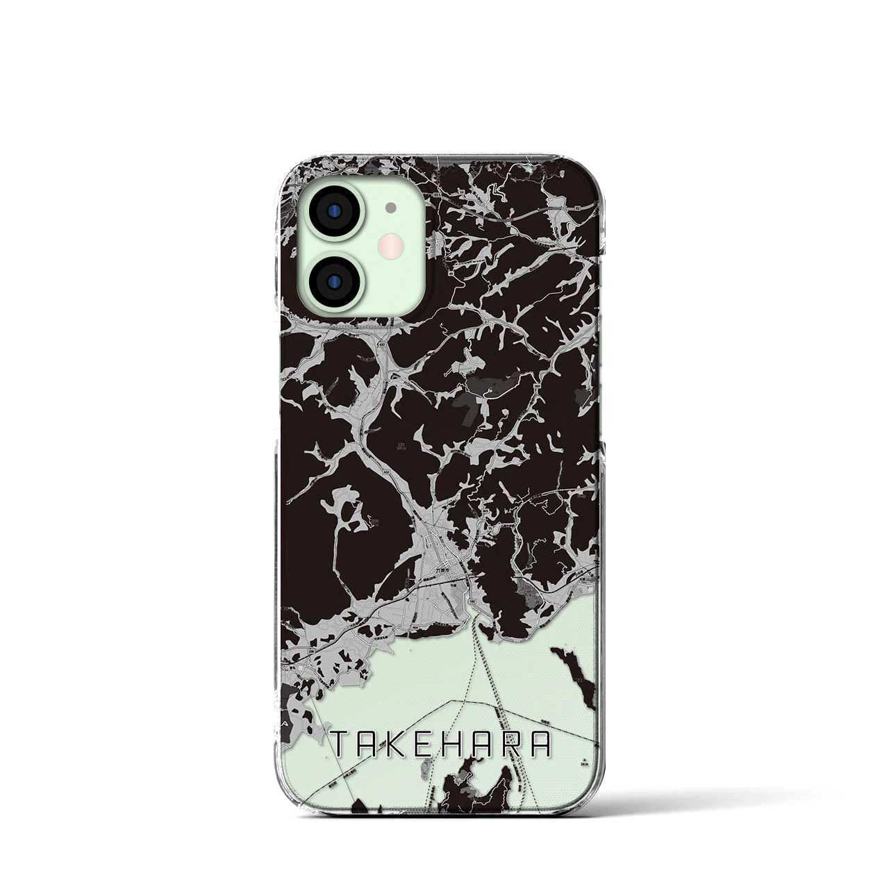 【竹原(広島県)】地図柄iPhoneケース(クリアタイプ)