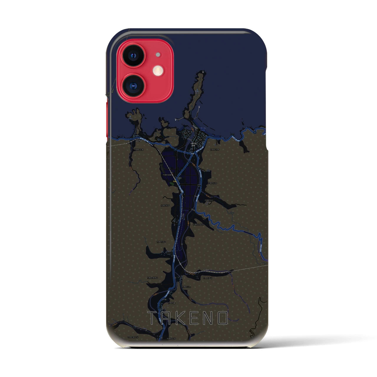 【竹野(兵庫県)】地図柄iPhoneケース(バックカバータイプ)