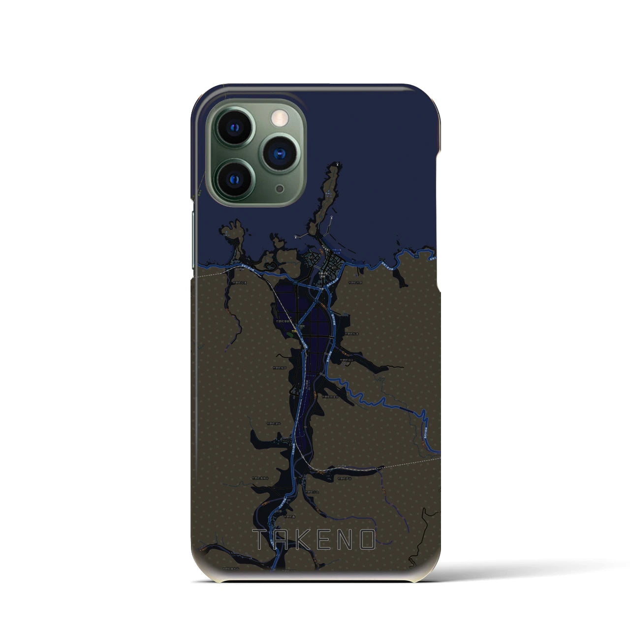 【竹野(兵庫県)】地図柄iPhoneケース(バックカバータイプ)