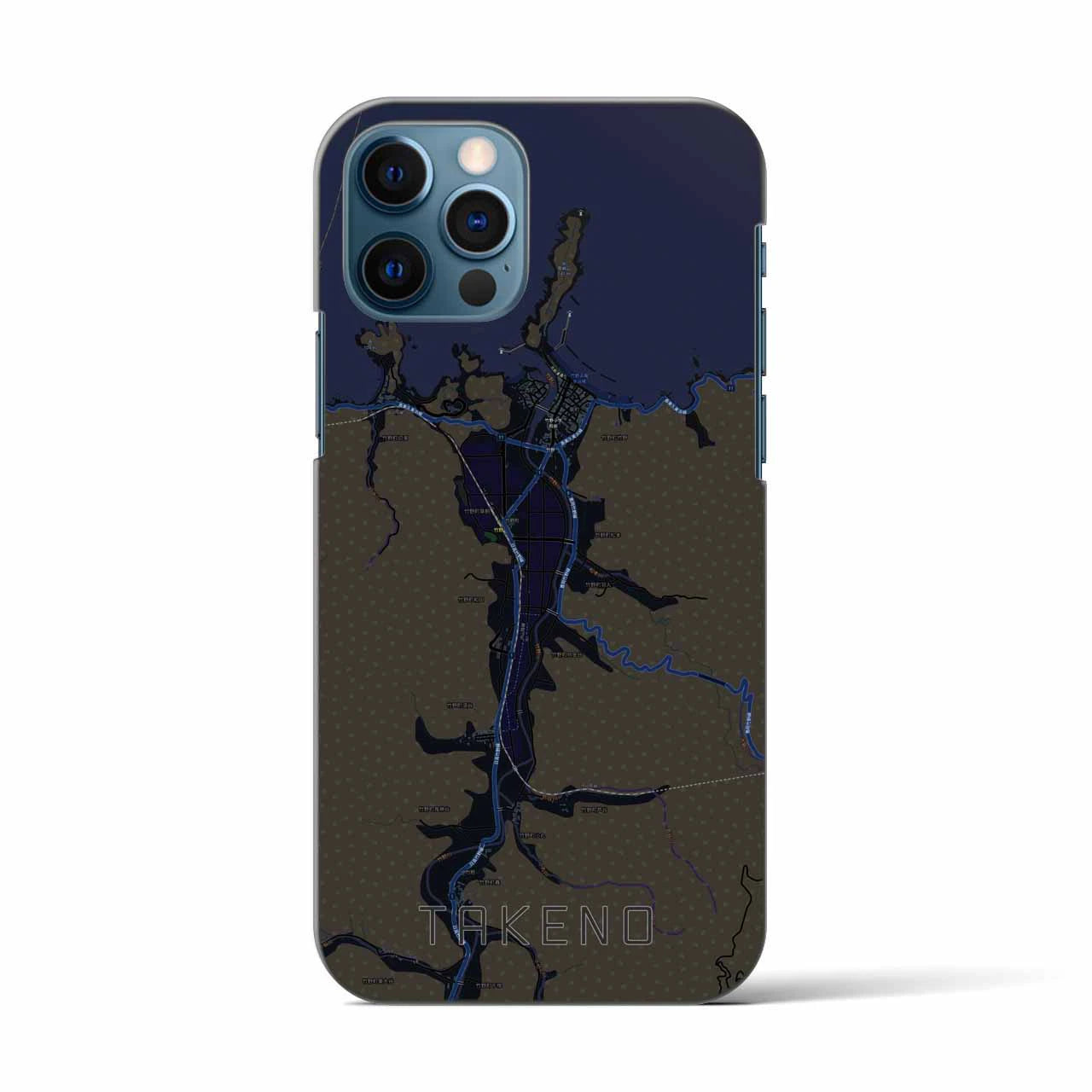 【竹野(兵庫県)】地図柄iPhoneケース(バックカバータイプ)