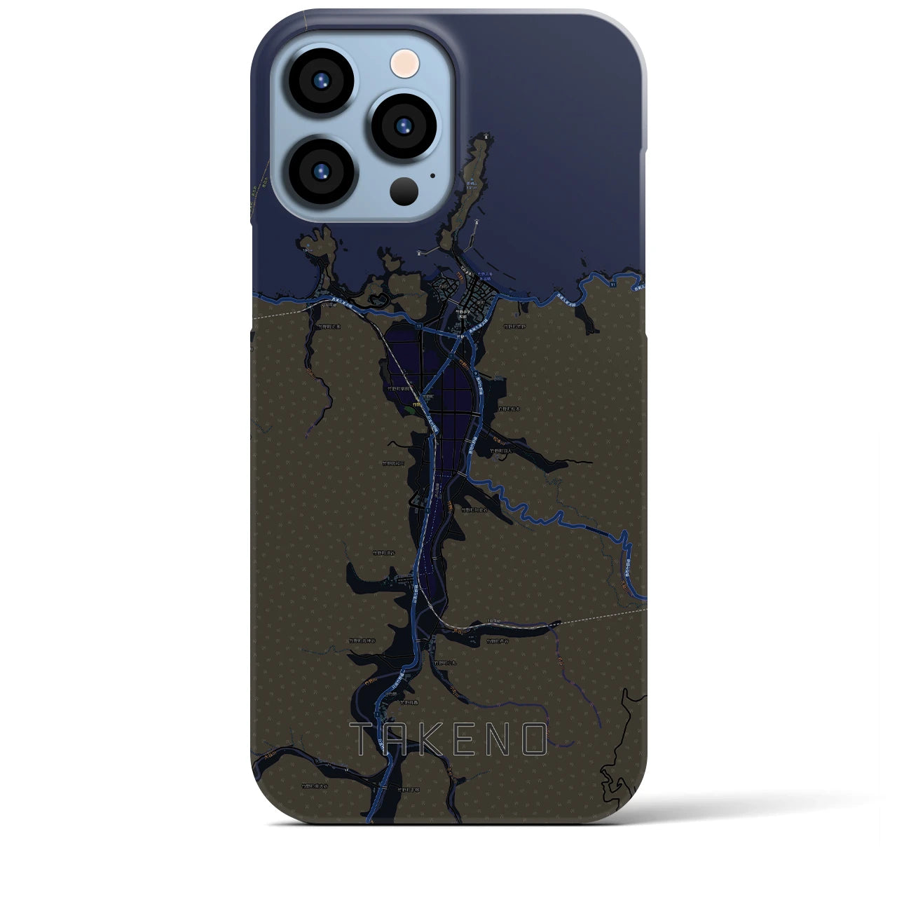 【竹野(兵庫県)】地図柄iPhoneケース(バックカバータイプ)