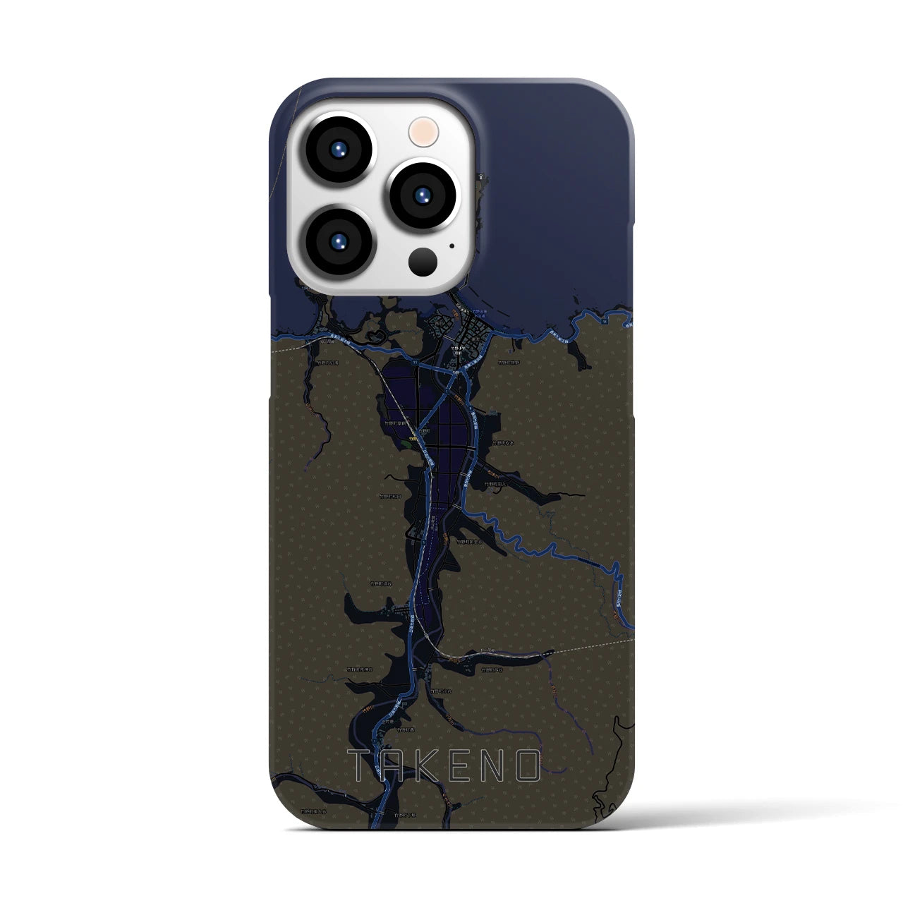 【竹野(兵庫県)】地図柄iPhoneケース(バックカバータイプ)