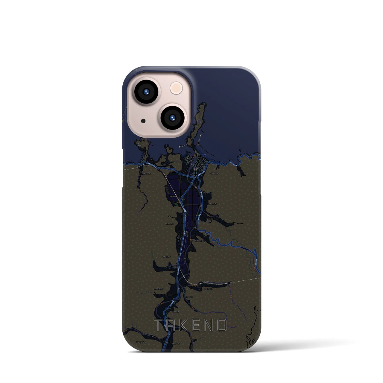 【竹野(兵庫県)】地図柄iPhoneケース(バックカバータイプ)