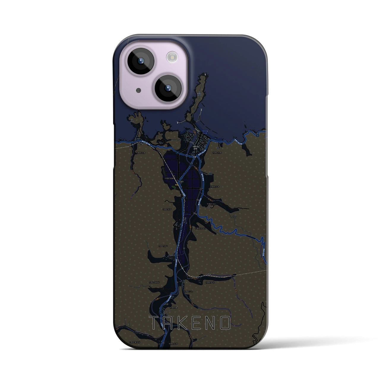 【竹野(兵庫県)】地図柄iPhoneケース(バックカバータイプ)