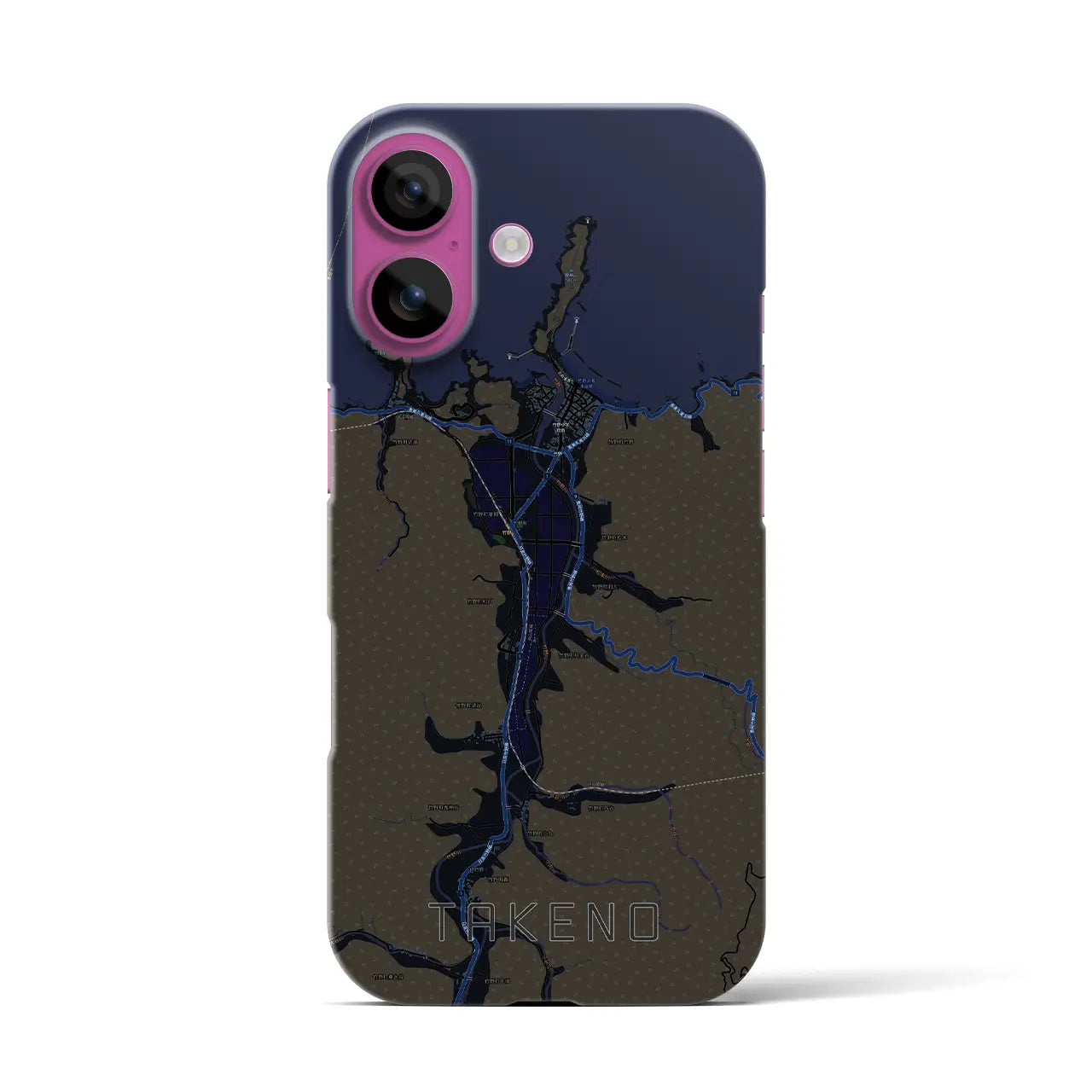【竹野(兵庫県)】地図柄iPhoneケース(バックカバータイプ)