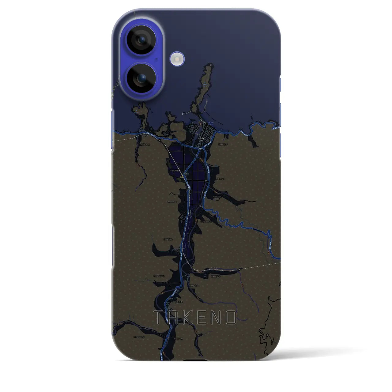 【竹野(兵庫県)】地図柄iPhoneケース(バックカバータイプ)