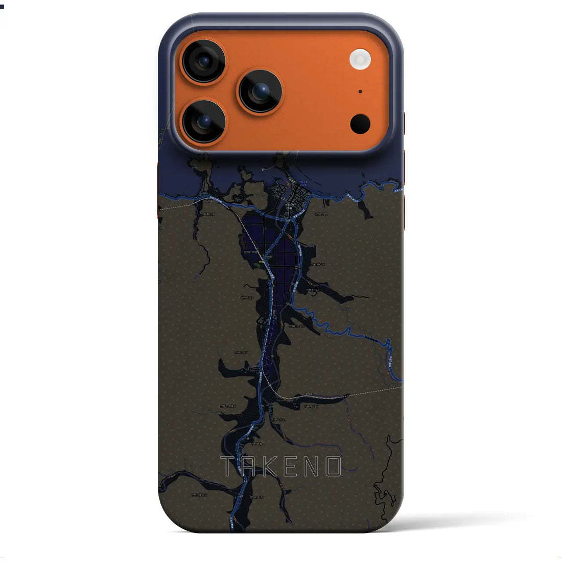 【竹野(兵庫県)】地図柄iPhoneケース(バックカバータイプ)