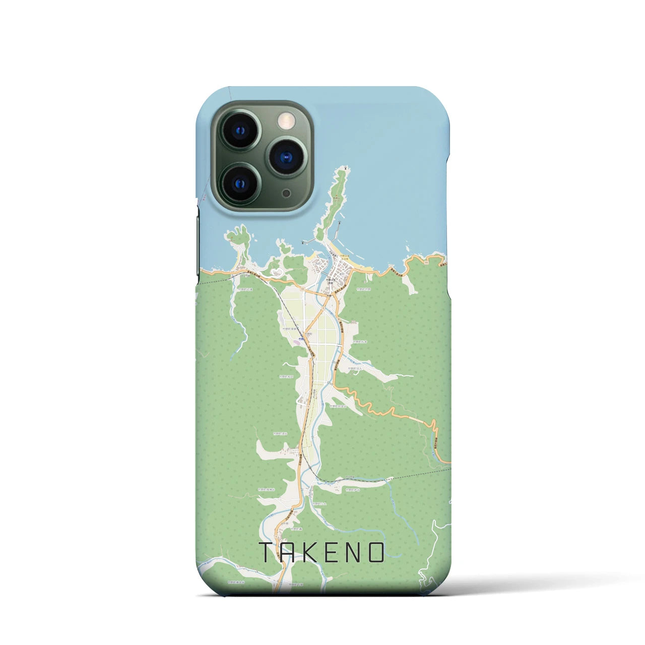 【竹野(兵庫県)】地図柄iPhoneケース(バックカバータイプ)