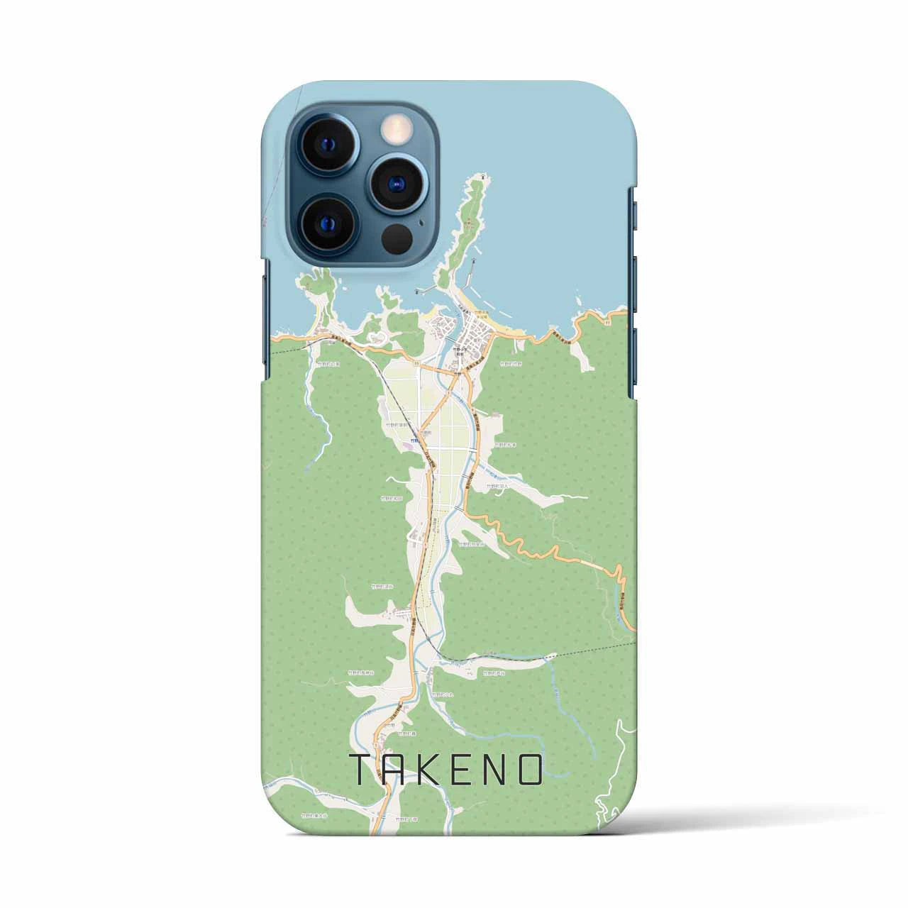 【竹野(兵庫県)】地図柄iPhoneケース(バックカバータイプ)