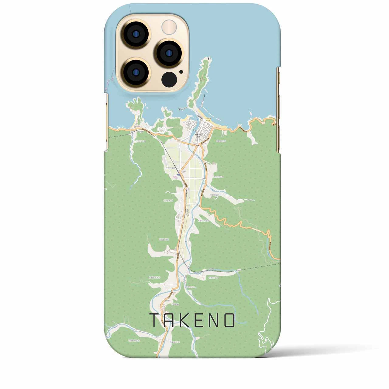 【竹野(兵庫県)】地図柄iPhoneケース(バックカバータイプ)