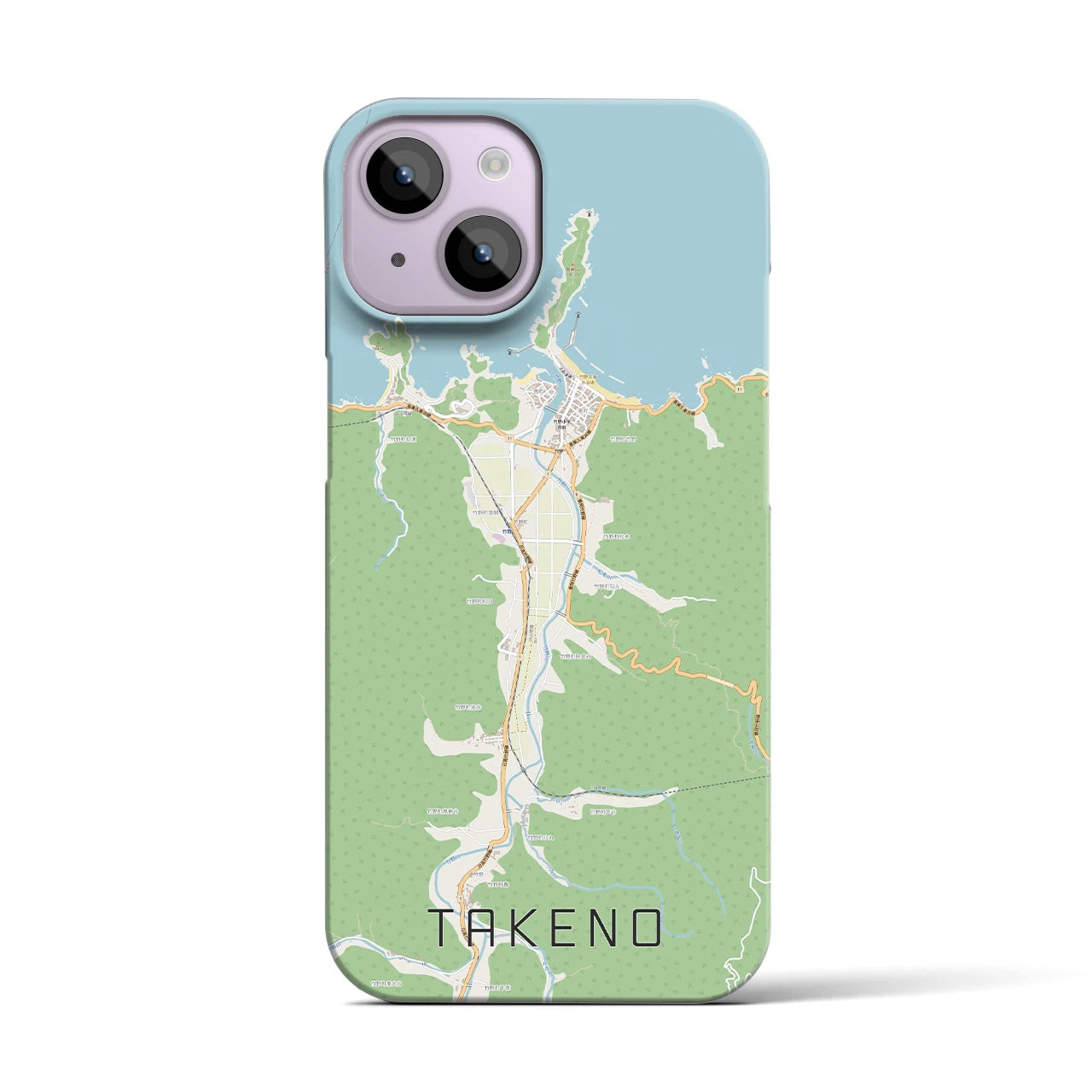 【竹野(兵庫県)】地図柄iPhoneケース(バックカバータイプ)